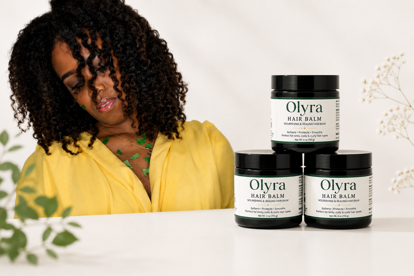 Trio OLYRA Hair Balm by OLIWILLAFRO