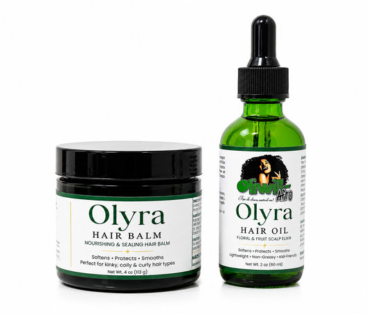 Duo OLYRA Hair Oil and Balm by OLIWILLAFRO