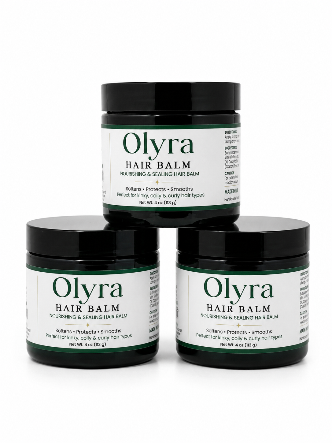 Trio OLYRA Hair Balm by OLIWILLAFRO