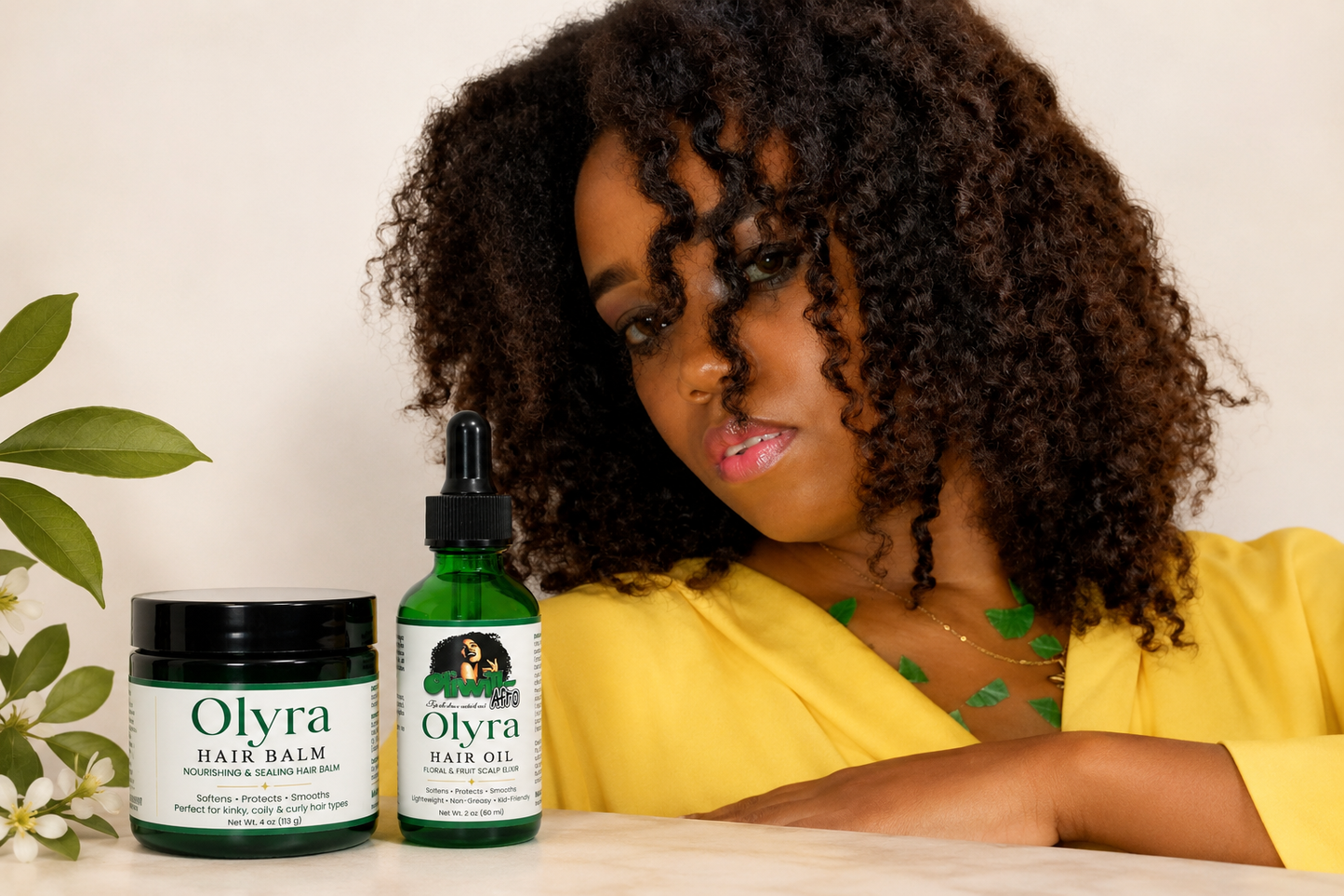 Duo OLYRA Hair Oil and Balm by OLIWILLAFRO